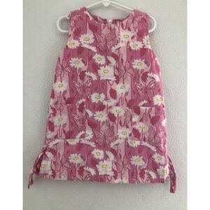 Lilly Pulitzer Size 4 White Label Pink Butterfly Shift Dress